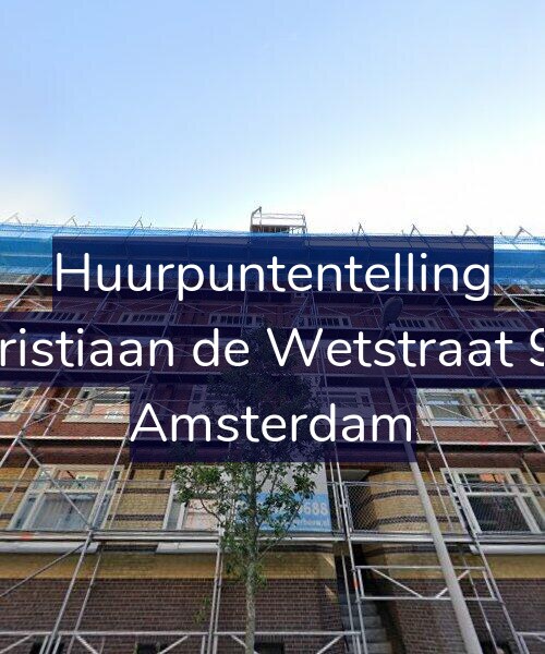 Foto gevel Huurpuntentelling voor Christiaan de Wetstraat 9-2, Amsterdam