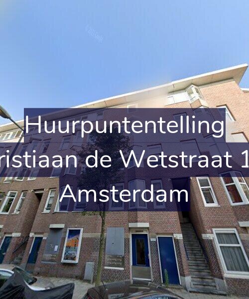 Foto gevel Huurpuntentelling voor Christiaan de Wetstraat 126, Amsterdam