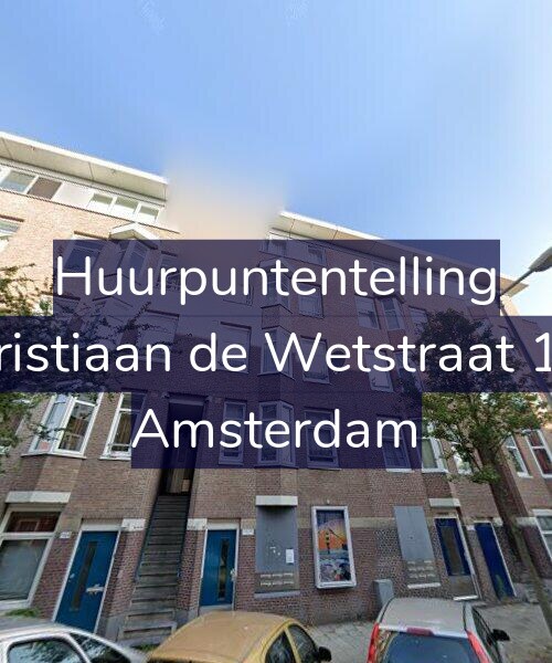 Foto gevel Huurpuntentelling voor Christiaan de Wetstraat 142, Amsterdam