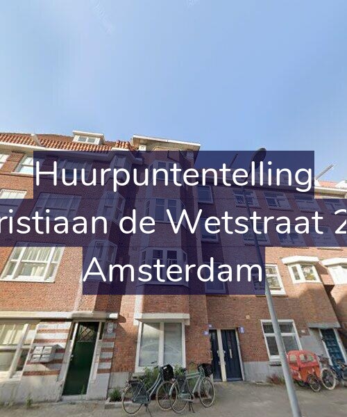 Foto gevel Huurpuntentelling voor Christiaan de Wetstraat 260, Amsterdam