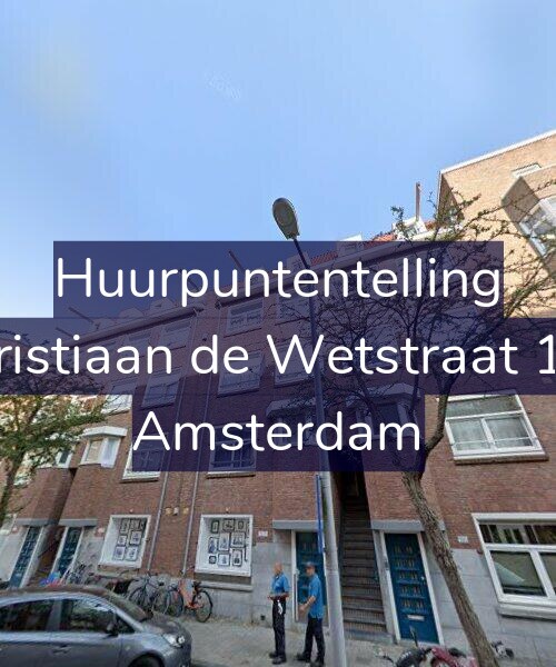 Foto gevel Huurpuntentelling voor Christiaan de Wetstraat 188, Amsterdam