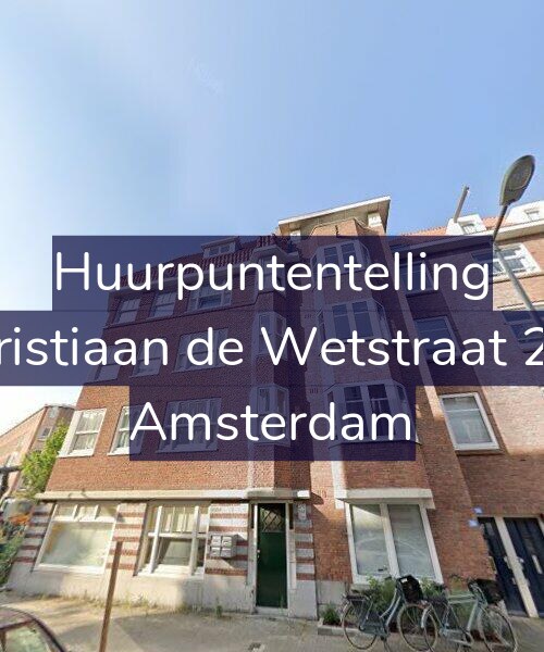Foto gevel Huurpuntentelling voor Christiaan de Wetstraat 266, Amsterdam