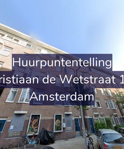 Foto gevel Huurpuntentelling voor Christiaan de Wetstraat 150, Amsterdam
