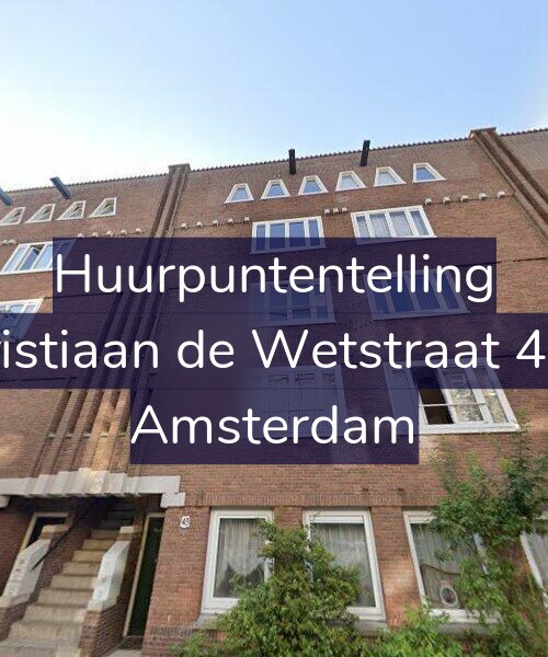 Foto gevel Huurpuntentelling voor Christiaan de Wetstraat 43-2, Amsterdam