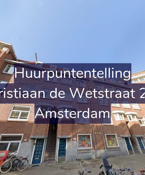 Foto gevel Huurpuntentelling voor Christiaan de Wetstraat 244, Amsterdam