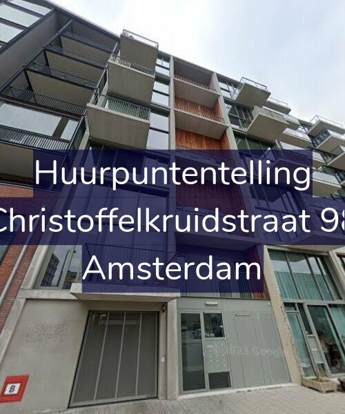 Foto gevel Huurpuntentelling voor Christoffelkruidstraat 98, Amsterdam