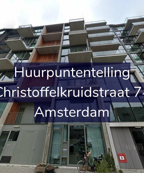 Foto gevel Huurpuntentelling voor Christoffelkruidstraat 74, Amsterdam