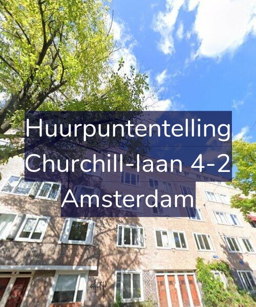 Foto gevel Huurpuntentelling voor Churchill-laan 4-2, Amsterdam