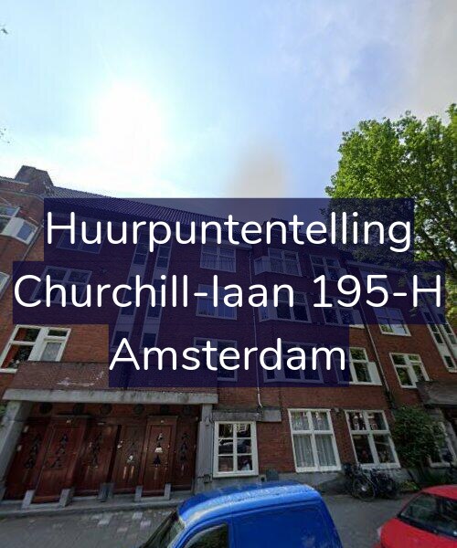 Foto gevel Huurpuntentelling voor Churchill-laan 195-H, Amsterdam
