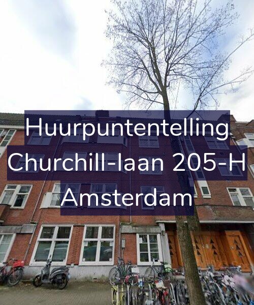 Foto gevel Huurpuntentelling voor Churchill-laan 205-H, Amsterdam