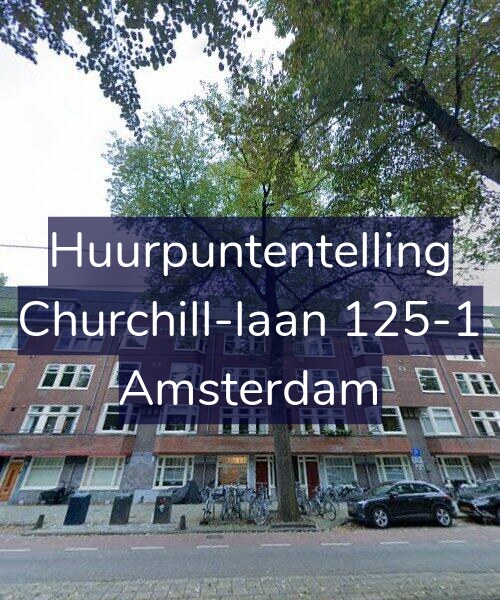 Foto gevel Huurpuntentelling voor Churchill-laan 125-1, Amsterdam