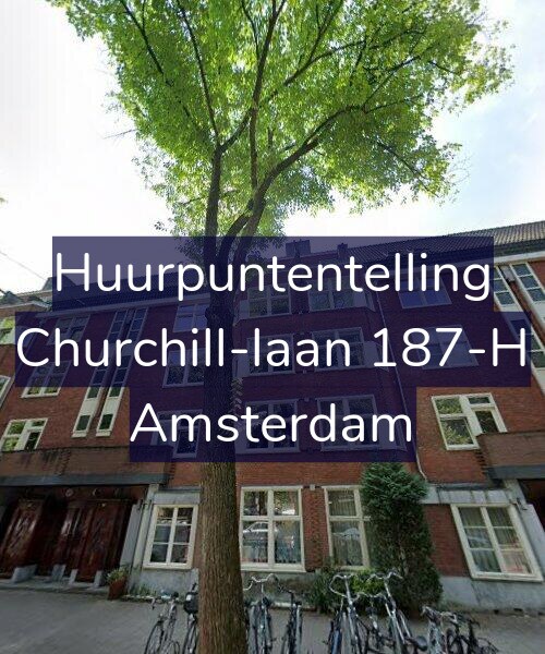 Foto gevel Huurpuntentelling voor Churchill-laan 187-H, Amsterdam