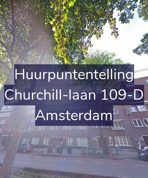 Foto gevel Huurpuntentelling voor Churchill-laan 109-D, Amsterdam