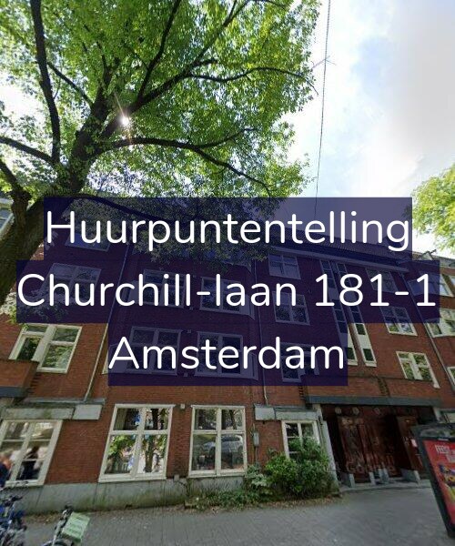 Foto gevel Huurpuntentelling voor Churchill-laan 181-1, Amsterdam