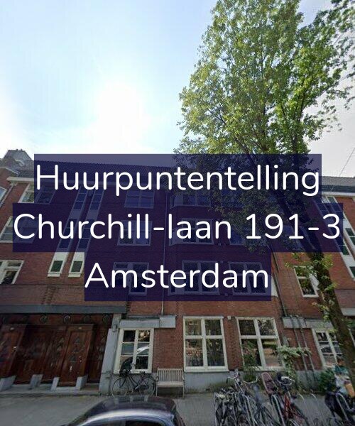 Foto gevel Huurpuntentelling voor Churchill-laan 191-3, Amsterdam