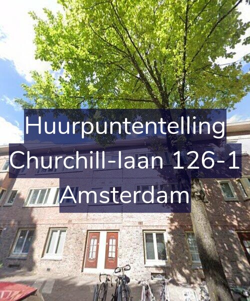 Foto gevel Huurpuntentelling voor Churchill-laan 126-1, Amsterdam