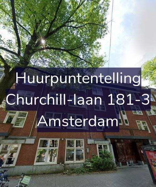 Foto gevel Huurpuntentelling voor Churchill-laan 181-3, Amsterdam