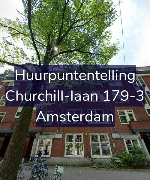 Foto gevel Huurpuntentelling voor Churchill-laan 179-3, Amsterdam