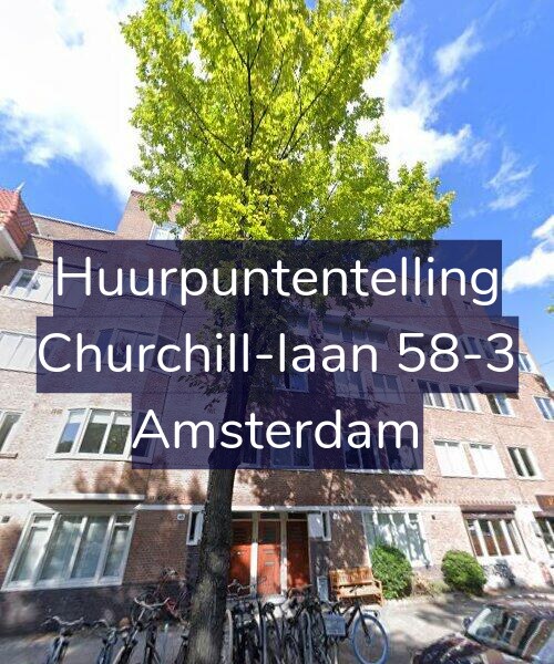 Foto gevel Huurpuntentelling voor Churchill-laan 58-3, Amsterdam