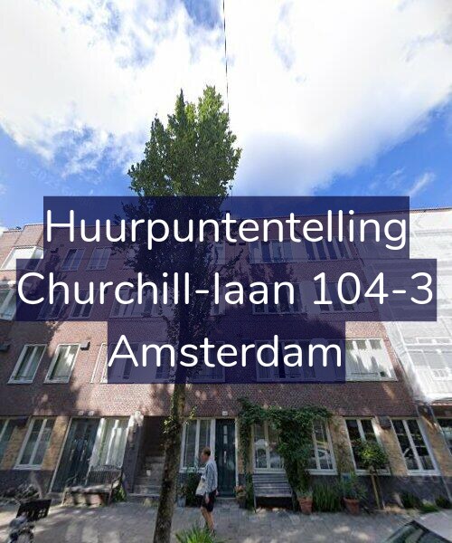 Foto gevel Huurpuntentelling voor Churchill-laan 104-3, Amsterdam