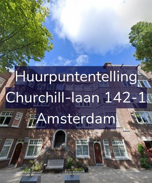 Foto gevel Huurpuntentelling voor Churchill-laan 142-1, Amsterdam