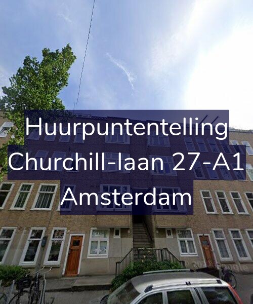 Foto gevel Huurpuntentelling voor Churchill-laan 27-A1, Amsterdam