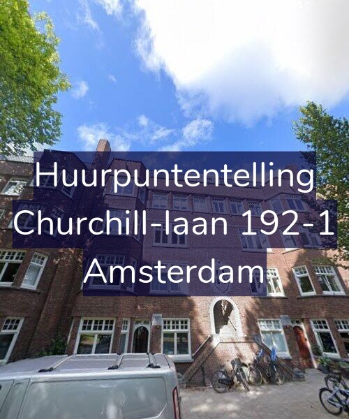 Foto gevel Huurpuntentelling voor Churchill-laan 192-1, Amsterdam