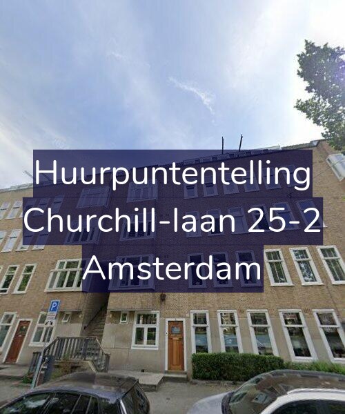 Foto gevel Huurpuntentelling voor Churchill-laan 25-2, Amsterdam