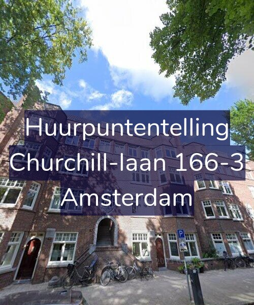 Foto gevel Huurpuntentelling voor Churchill-laan 166-3, Amsterdam