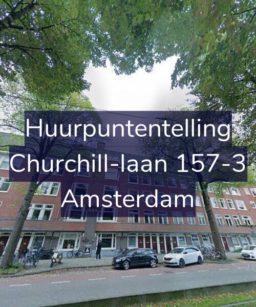 Foto gevel Huurpuntentelling voor Churchill-laan 157-3, Amsterdam