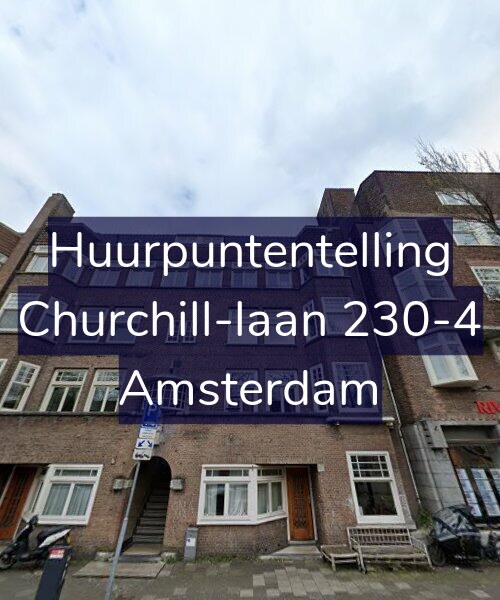 Foto gevel Huurpuntentelling voor Churchill-laan 230-4, Amsterdam