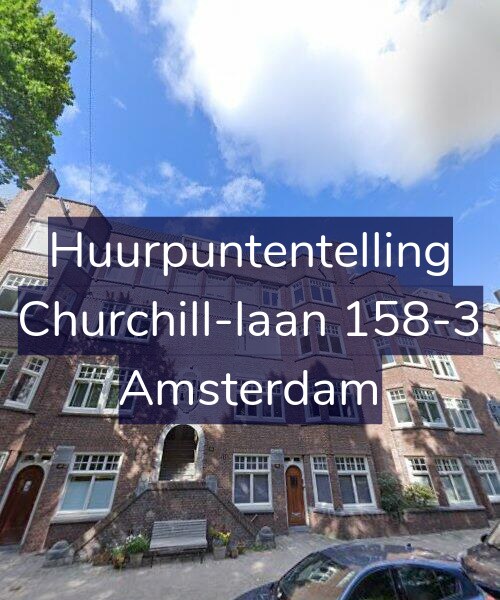 Foto gevel Huurpuntentelling voor Churchill-laan 158-3, Amsterdam