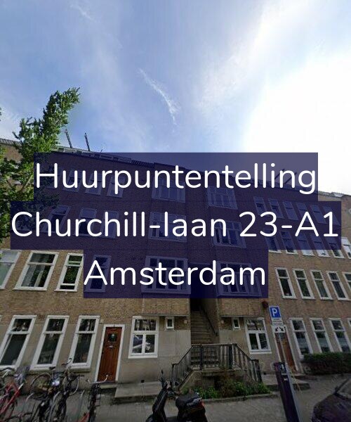 Foto gevel Huurpuntentelling voor Churchill-laan 23-A1, Amsterdam
