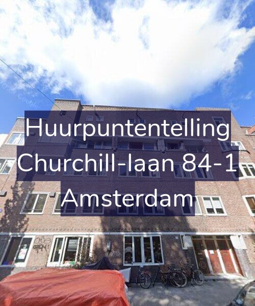 Foto gevel Huurpuntentelling voor Churchill-laan 84-1, Amsterdam