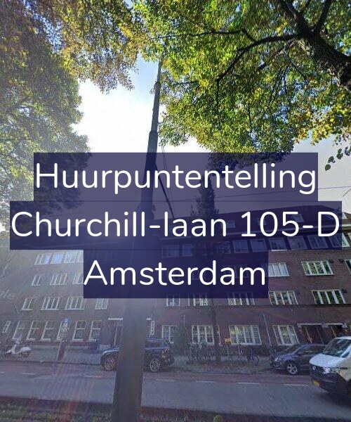 Foto gevel Huurpuntentelling voor Churchill-laan 105-D, Amsterdam