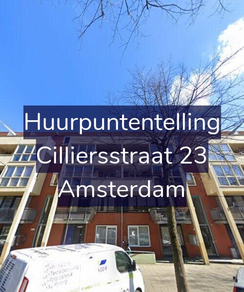 Foto gevel Huurpuntentelling voor Cilliersstraat 23, Amsterdam