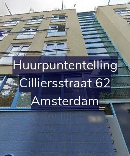 Foto gevel Huurpuntentelling voor Cilliersstraat 62, Amsterdam