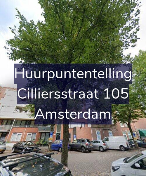 Foto gevel Huurpuntentelling voor Cilliersstraat 105, Amsterdam