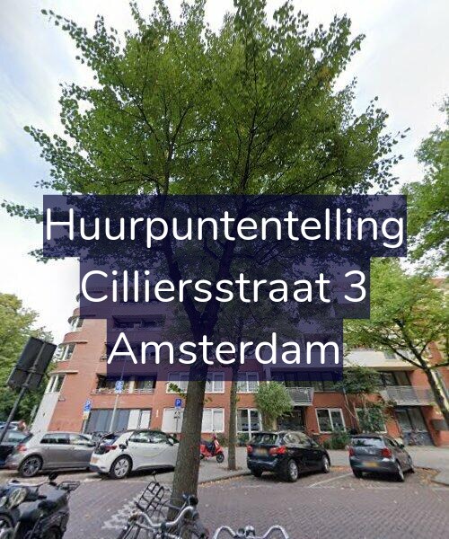 Foto gevel Huurpuntentelling voor Cilliersstraat 3, Amsterdam