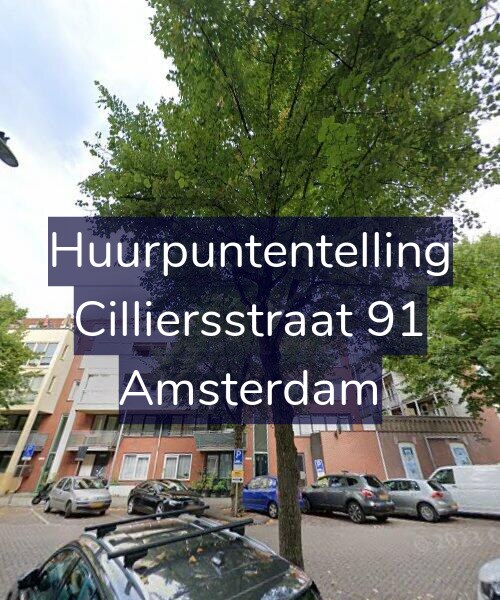 Foto gevel Huurpuntentelling voor Cilliersstraat 91, Amsterdam