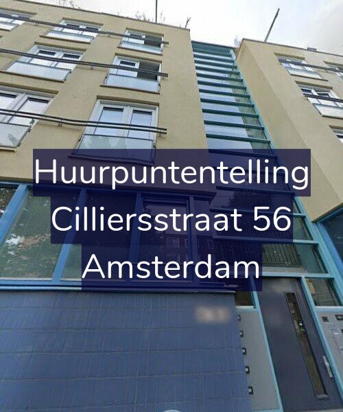 Foto gevel Huurpuntentelling voor Cilliersstraat 56, Amsterdam