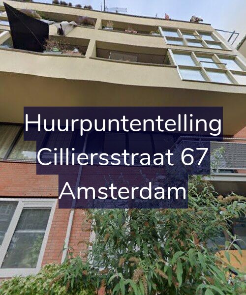 Foto gevel Huurpuntentelling voor Cilliersstraat 67, Amsterdam