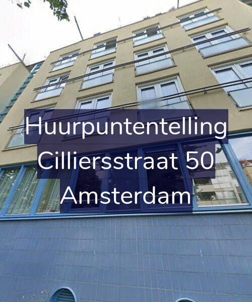 Foto gevel Huurpuntentelling voor Cilliersstraat 50, Amsterdam
