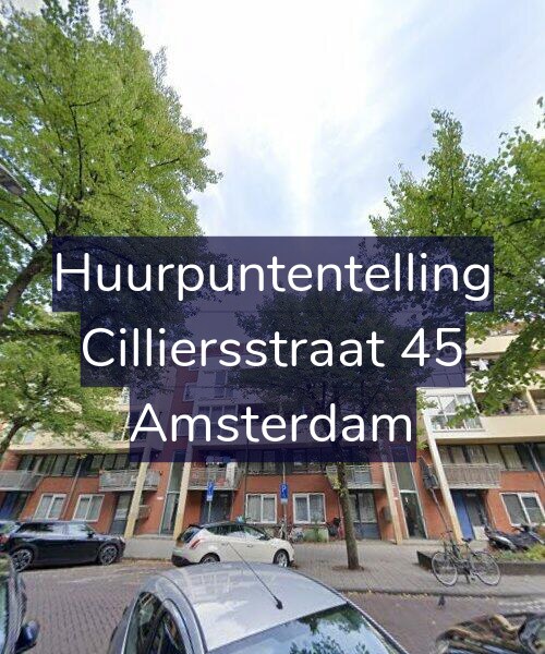 Foto gevel Huurpuntentelling voor Cilliersstraat 45, Amsterdam