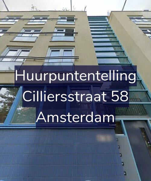 Foto gevel Huurpuntentelling voor Cilliersstraat 58, Amsterdam