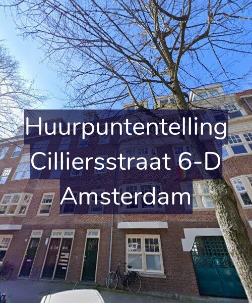 Foto gevel Huurpuntentelling voor Cilliersstraat 6-D, Amsterdam