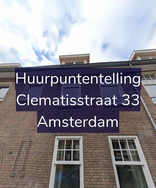 Foto gevel Huurpuntentelling voor Clematisstraat 33, Amsterdam