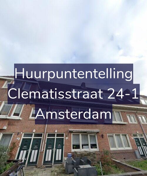 Foto gevel Huurpuntentelling voor Clematisstraat 24-1, Amsterdam