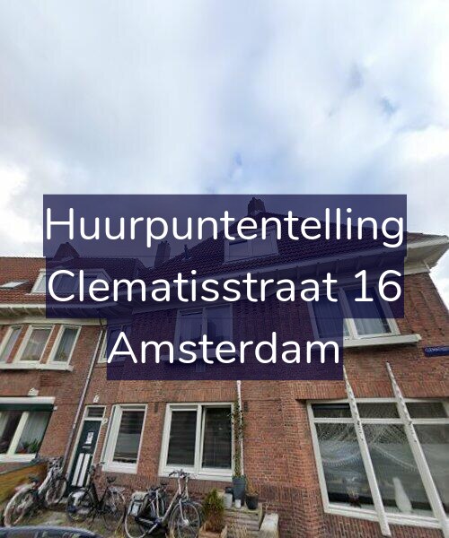 Foto gevel Huurpuntentelling voor Clematisstraat 16, Amsterdam