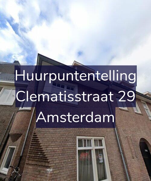 Foto gevel Huurpuntentelling voor Clematisstraat 29, Amsterdam